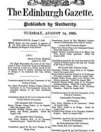 Edinburgh Gazette 1860