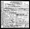 US NC Death Certificate