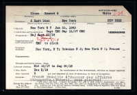 WW1 US Officer Card