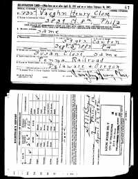 WW11 US Draft Card