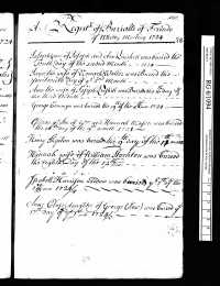 Quaker Burial Register