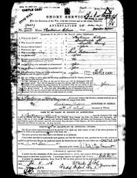 WW1 Service Record (page 01)