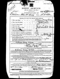 WW1 Service Record (page 01)